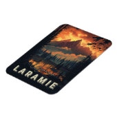 Laramie Wyoming Vintag Magnet (Linke Seite)