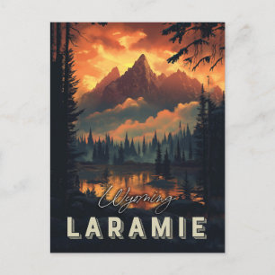 Laramie Wyoming Vintag Postkarte