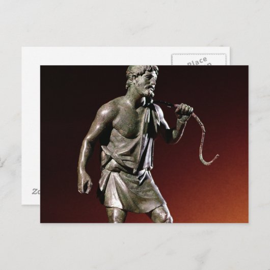 Lararium statuette of a water carrier postkarte (Vorne/Hinten)