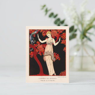 L'Arbre de science von George Barbier Postkarte