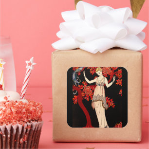 L'Arbre de science von George Barbier Quadratischer Aufkleber