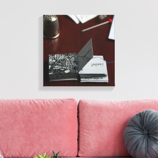 L'Arbre O Carré Tree Miniatur Artist Book Leinwand (Insitu (Wohnzimmer))