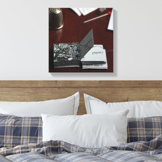 L'Arbre O Carré Tree Miniatur Artist Book Leinwand (Insitu (Schlafzimmer))