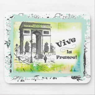 L'Arc de Triomphe Collage Kunst Mousepad