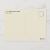 L'Arc de Triomphe de l'Etoile Paris France Postkarte (Rückseite)