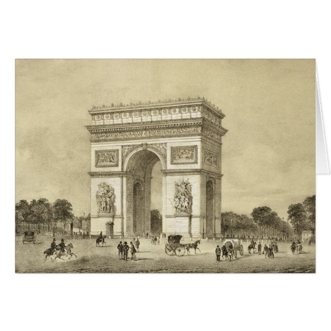 L'Arc de Triomphe, Paris, graviert von Auguste Bry (Vorderseite (Horizontal))