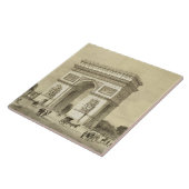 L'Arc de Triomphe, Paris, graviert von Auguste Bry Fliese (Seite)