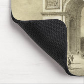 L'Arc de Triomphe, Paris, graviert von Auguste Bry Mousepad (Ecke)