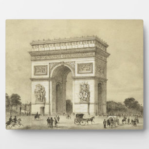 L'Arc de Triomphe, Paris, Gravur von Auguste Bry Fotoplatte