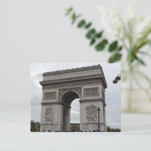 L'Arc De Triomphe Paris Postcard Postkarte (Stehend Vorderseite)