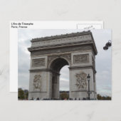 L'Arc De Triomphe Paris Postcard Postkarte (Vorne/Hinten)
