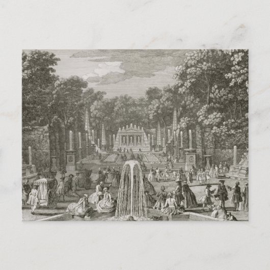 L'Arc de Triomphe, Versailles (Gravieren) Postkarte (Vorderseite)