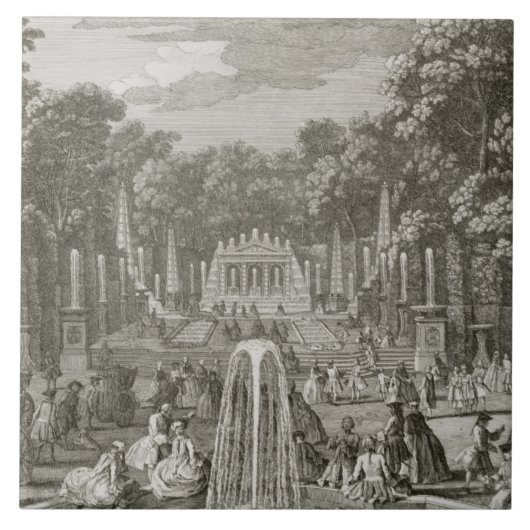 L'Arc de Triomphe, Versailles (Stich) Fliese (Vorderseite)