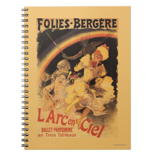 L'Arc-en-Ciel Ballet in Folies-Bergere Notizblock (Vorderseite)