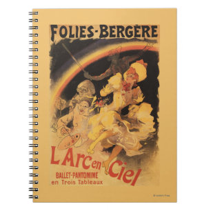 L'Arc-en-Ciel Ballett in Folies-Bergere Notizblock