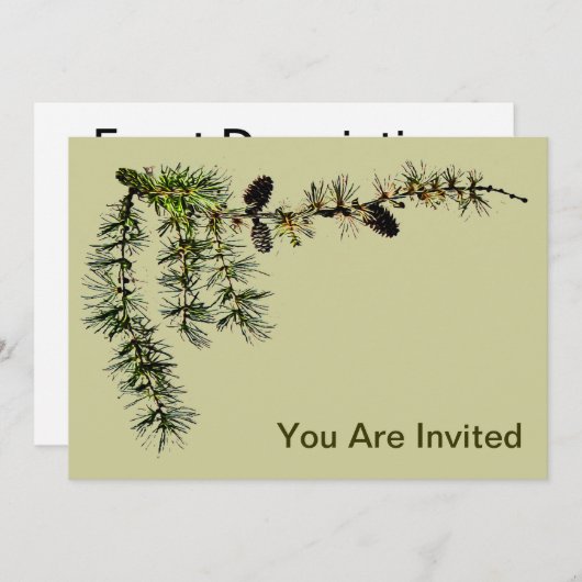 Larch Branch Einladung (Vorne/Hinten)