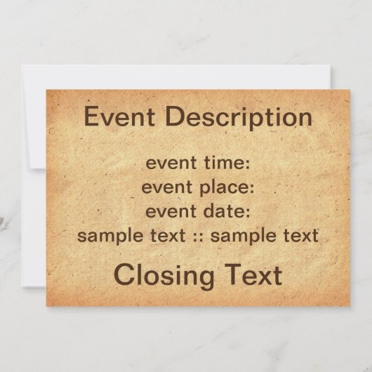 Larch Branch Einladung (Rückseite)