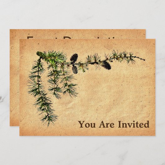 Larch Branch Einladung (Vorne/Hinten)