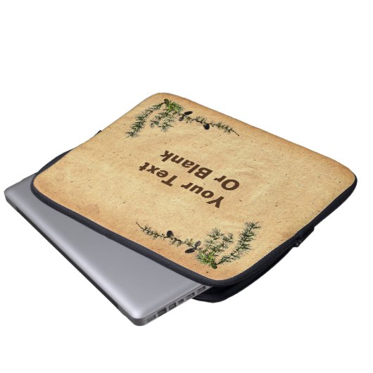 Larch Branch Laptopschutzhülle (Vorne Knopf)