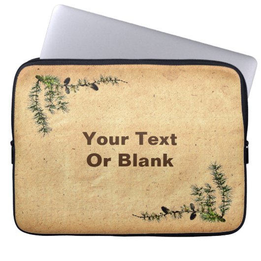 Larch Branch Laptopschutzhülle (Vorderseite)
