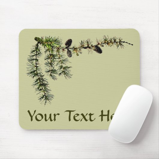 Larch Branch Mousepad (Mit Mouse)
