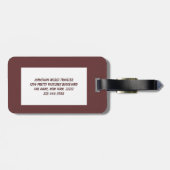 Larch Cone Gepäckanhänger (Rückseite horizontal)