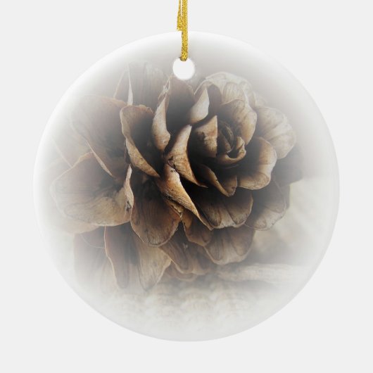 Larch Cone Keramikornament (Hinten)