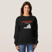 Larch Way Washington USA State America Travel Wash Sweatshirt (Vorne ganz)