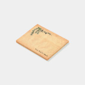 Lärchenzweig Post-it Klebezettel (angewinkelt)