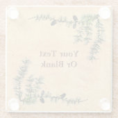 Lärchenzweige Glasuntersetzer (Rückseite)