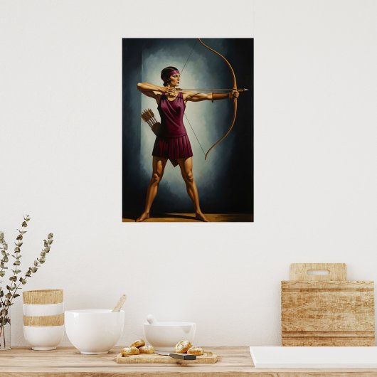 L'ARCHÈRE MODERNE (The Modern Archer) - Original A Poster (Küche)