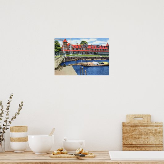 Larchmont New York Yacht Club Poster (Küche)