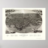 Larchmont, NY Panoramic Map - 1904 Poster (Vorne)