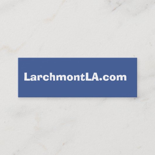 LarchmontLA.com Mini Visitenkarte (Vorderseite)