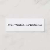 LarchmontLA.com Mini Visitenkarte (Rückseite)