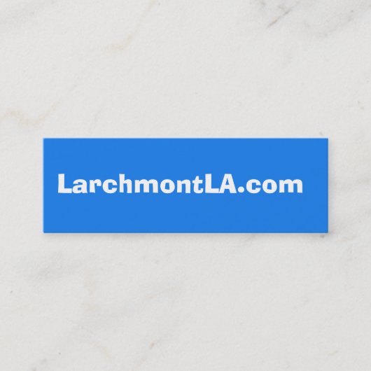 LarchmontLA.com Mini Visitenkarte (Vorderseite)
