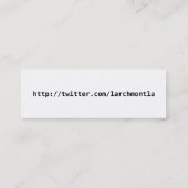 LarchmontLA.com Mini Visitenkarte (Rückseite)