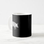 Lard schneidet Bildteildiagramme ab, jedoch Kaffeetasse (Vorderseite Links)