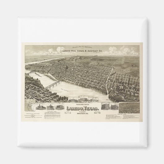 Laredo Texas 1890 Magnet (Vorne)