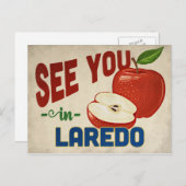 Laredo Texas Apple - Vintage Travel Postkarte (Vorne/Hinten)