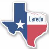Laredo Texas Flag Aufkleber (Vorderseite)