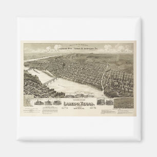 Laredo Texas im Jahre 1890 Magnet