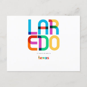 Laredo Texas Mid Century, Pop Art, Postkarte