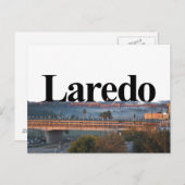 Laredo, TX Skyline mit Laredo im Himmel Postkarte (Vorne/Hinten)