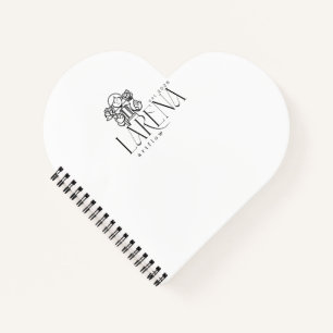 LARENA Artflow – Florales Logo-Emblem Notizblock