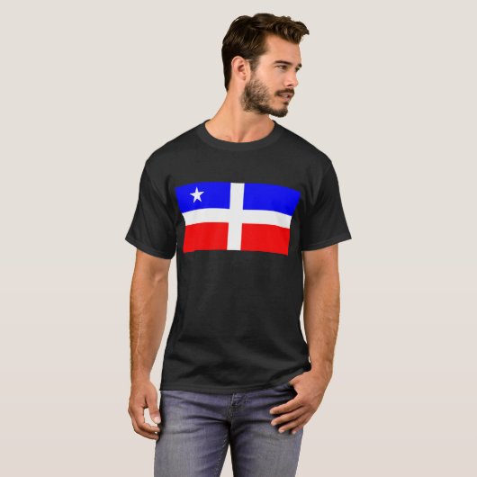 Lares-revolutionäre Flagge (Puerto Rico) T-Shirt (Vorne ganz)