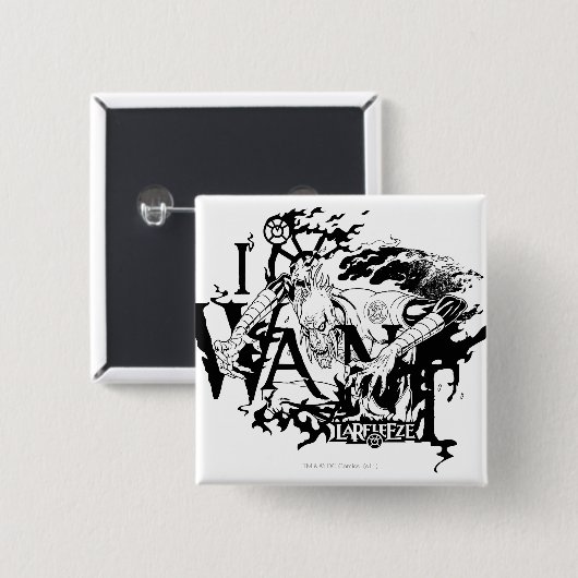 Larfleeze - Agent-Orange 13 Button (Vorne & Hinten)