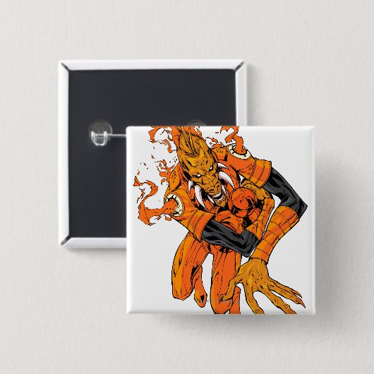 Larfleeze - Agent-Orange 7 Button (Vorne & Hinten)