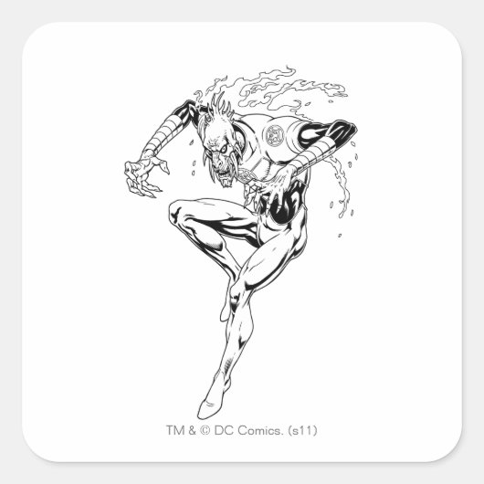 Larfleze - Agent Orange 3 Quadratischer Aufkleber (Vorderseite)