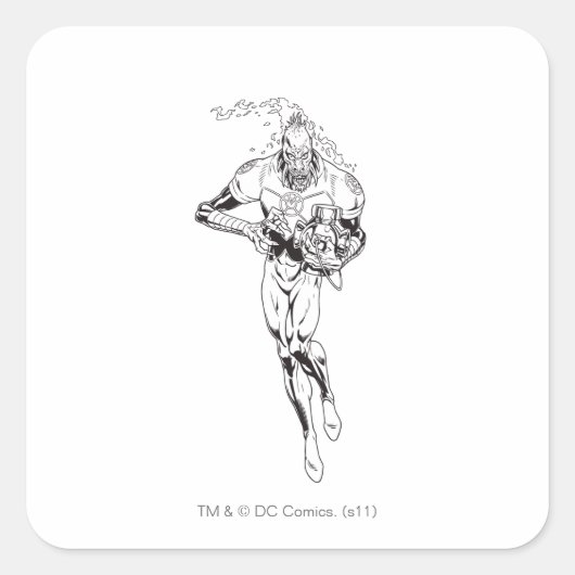 Larfleze - Agent Orange 6 Quadratischer Aufkleber (Vorderseite)